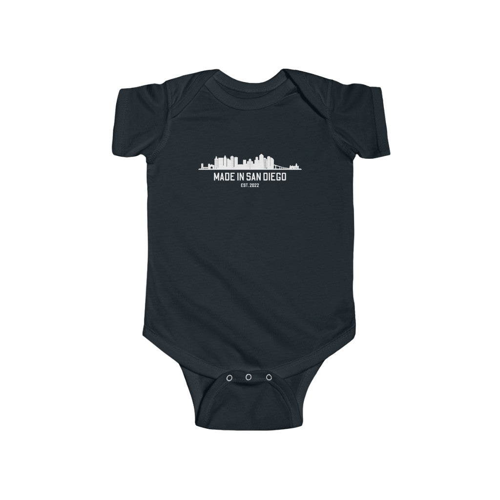 Made in San Diego Est. 2022 Baby Onesie (White)