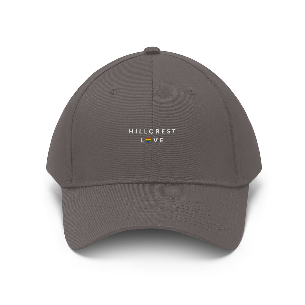 Hillcrest Love Twill Hat, San Diego Cap (Unisex) (Multiple Colors Avail)