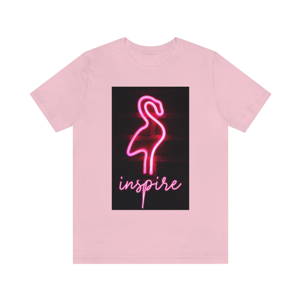 Neon Pink Flamingo T-Shirt | Neon Inspire Tee