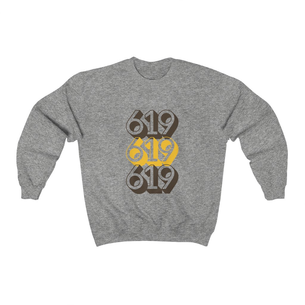 619 Sweatshirt | San Diego Brown and Gold Sweater