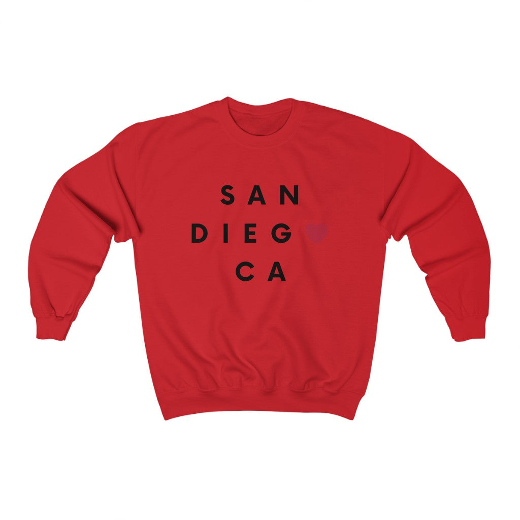 San Diego CA Sweatshirt, SD Sweater (Unisex) (Multiple Colors Avail)