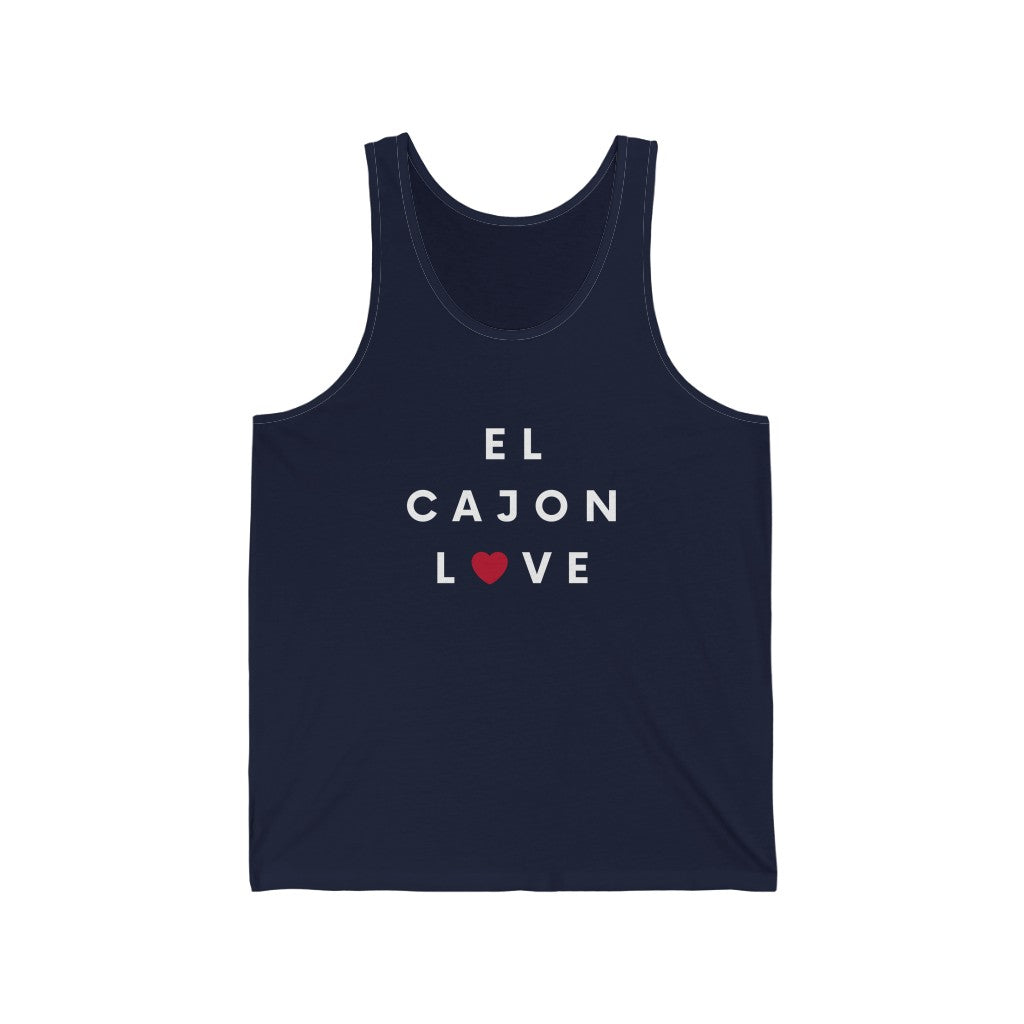 El Cajon Love Tank, San Diego County Neighborhood Sleeveless T-Shirt (Unisex) (Multiple Colors Avail)