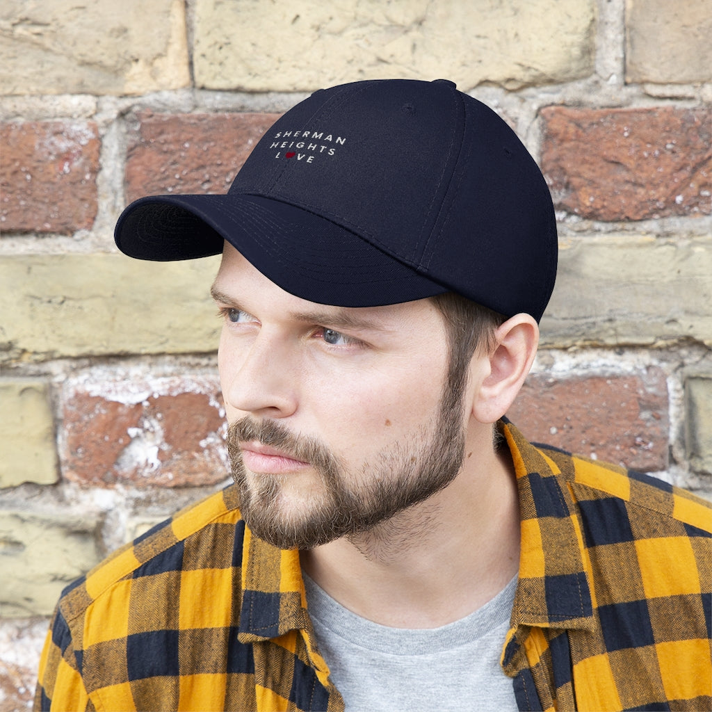 Sherman Heights Love Twill Hat, SD Dad Cap (Unisex)