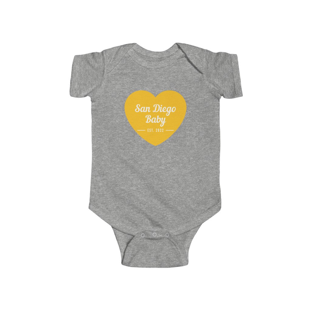 San Diego Baby Onesie (Yellow)