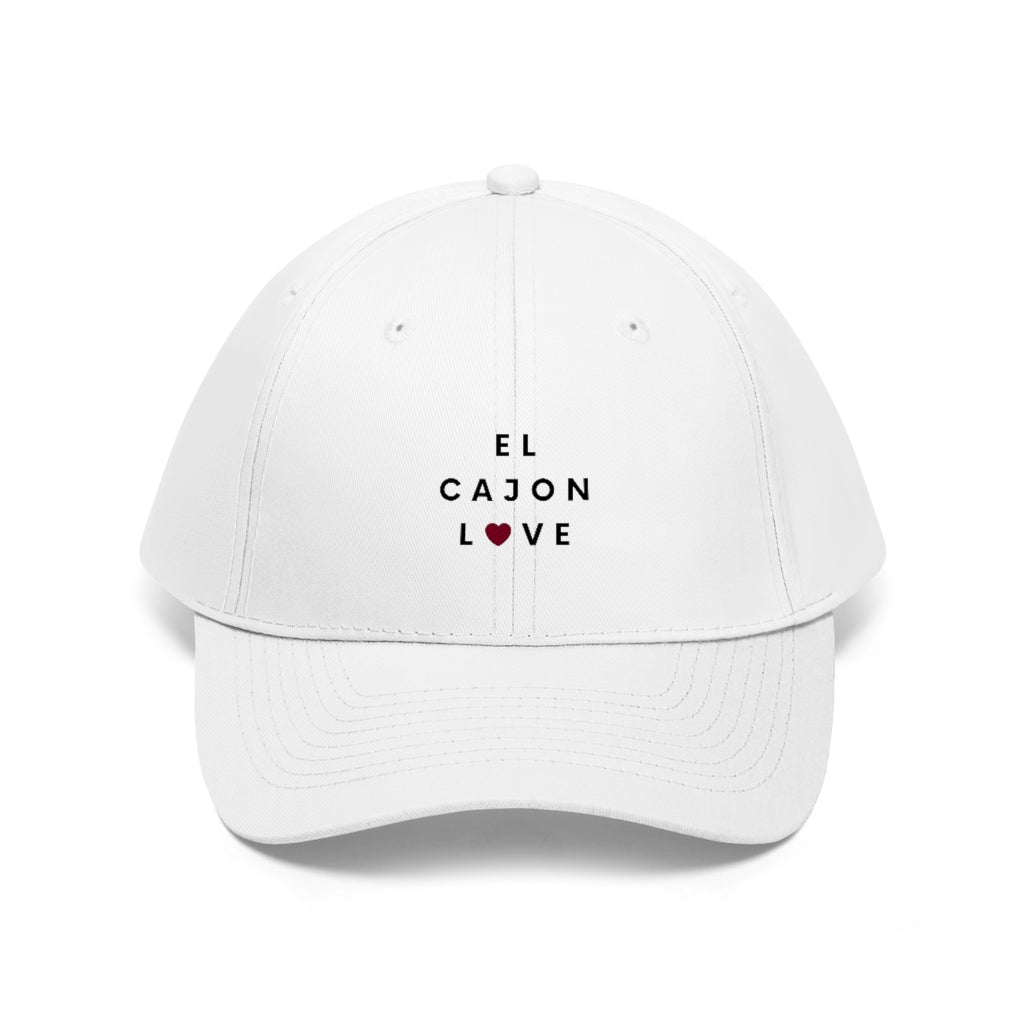 El Cajon Love Twill Hat, San Diego County Neighborhood Cap (Unisex) (Multiple Colors Avail)