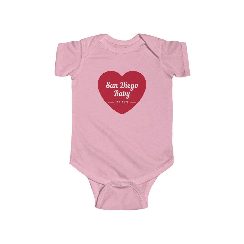 San Diego Baby Onesie (Red)