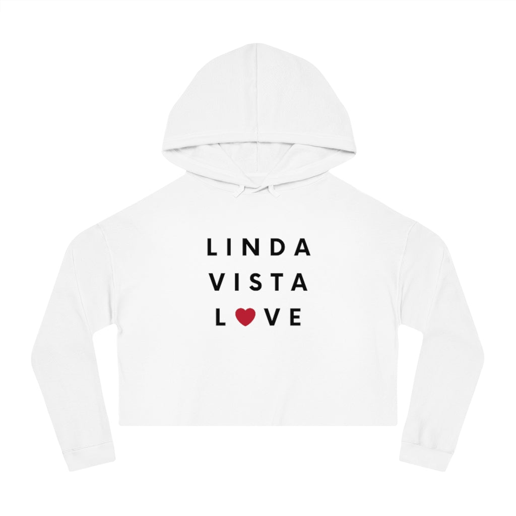 Linda Vista Love Women's Cropped Hoodie, SD Hooded Sweatshirt