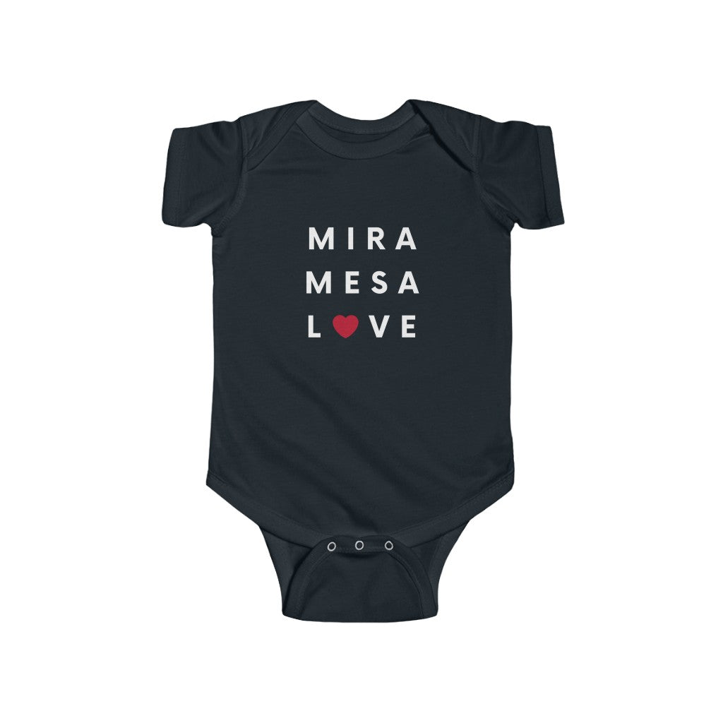 Mira Mesa Love Baby Onesie, SD Infant Bodysuit