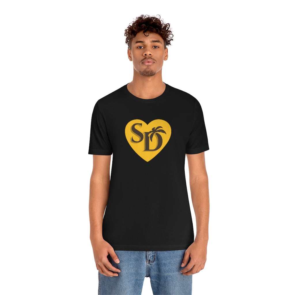 SD Love Tee, Brown & Gold (Unisex)