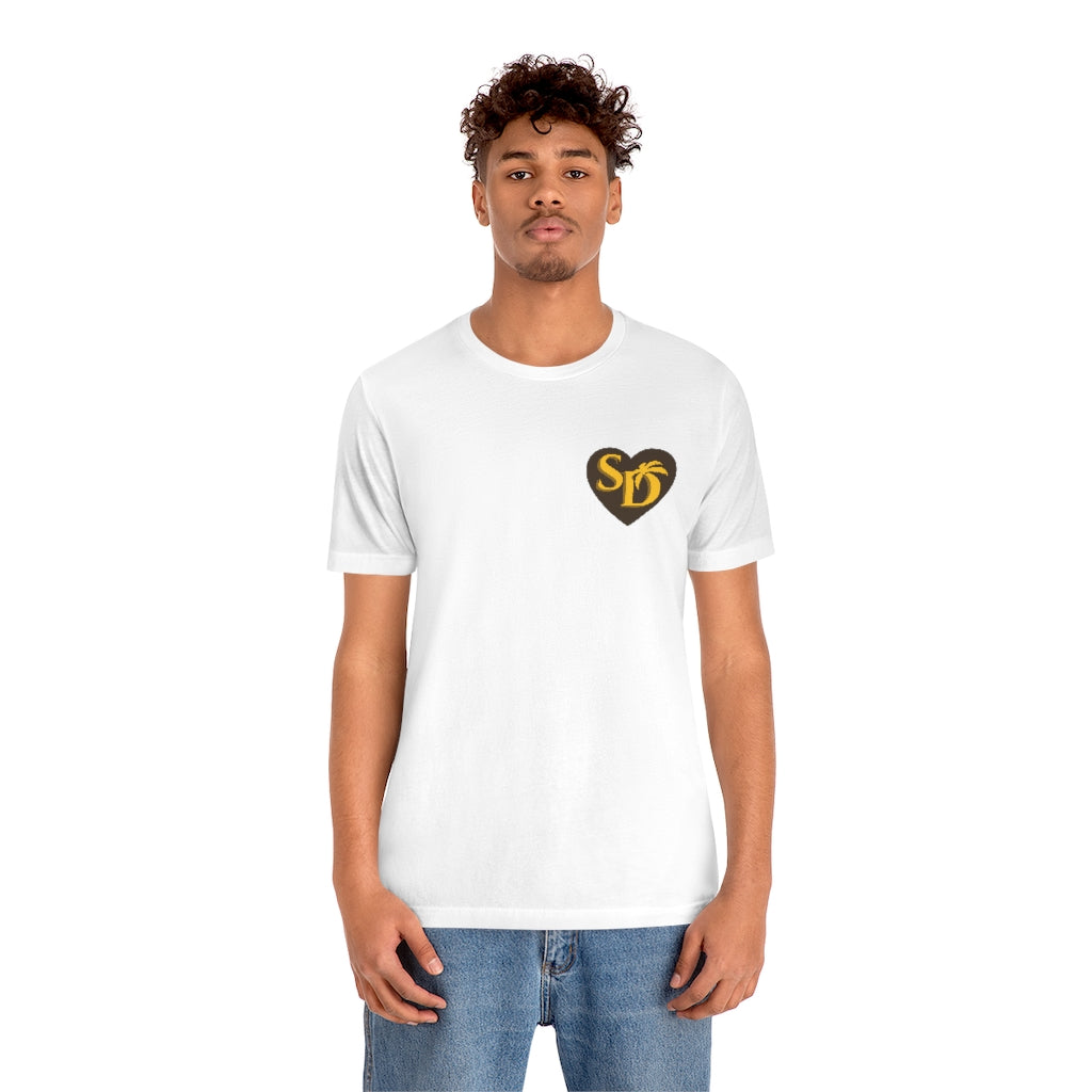 I Heart SD Brown and Gold "Mock Pocket" T-shirt