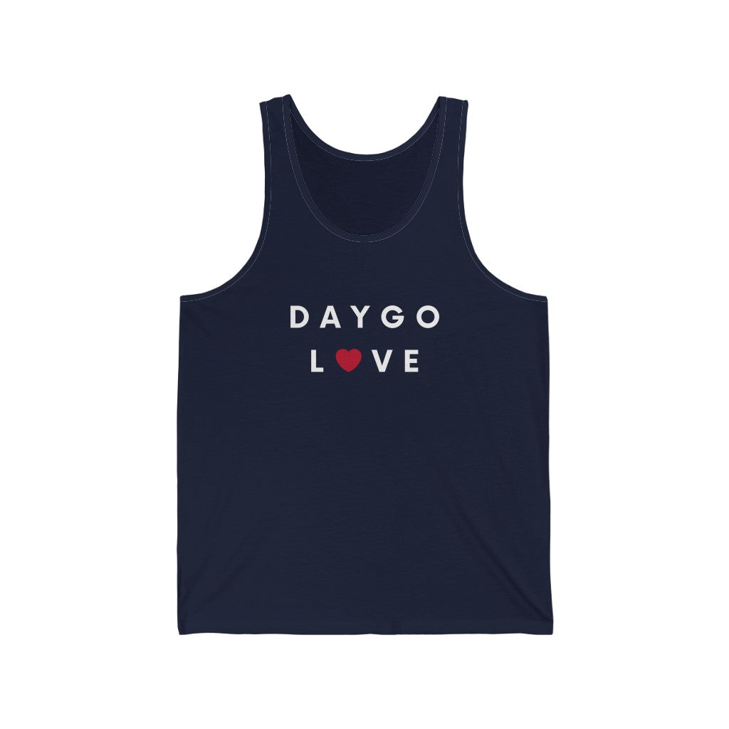 Daygo Love Tank Top, San Diego Sleeveless T-Shirt (Unisex) (Multiple Colors Avail)