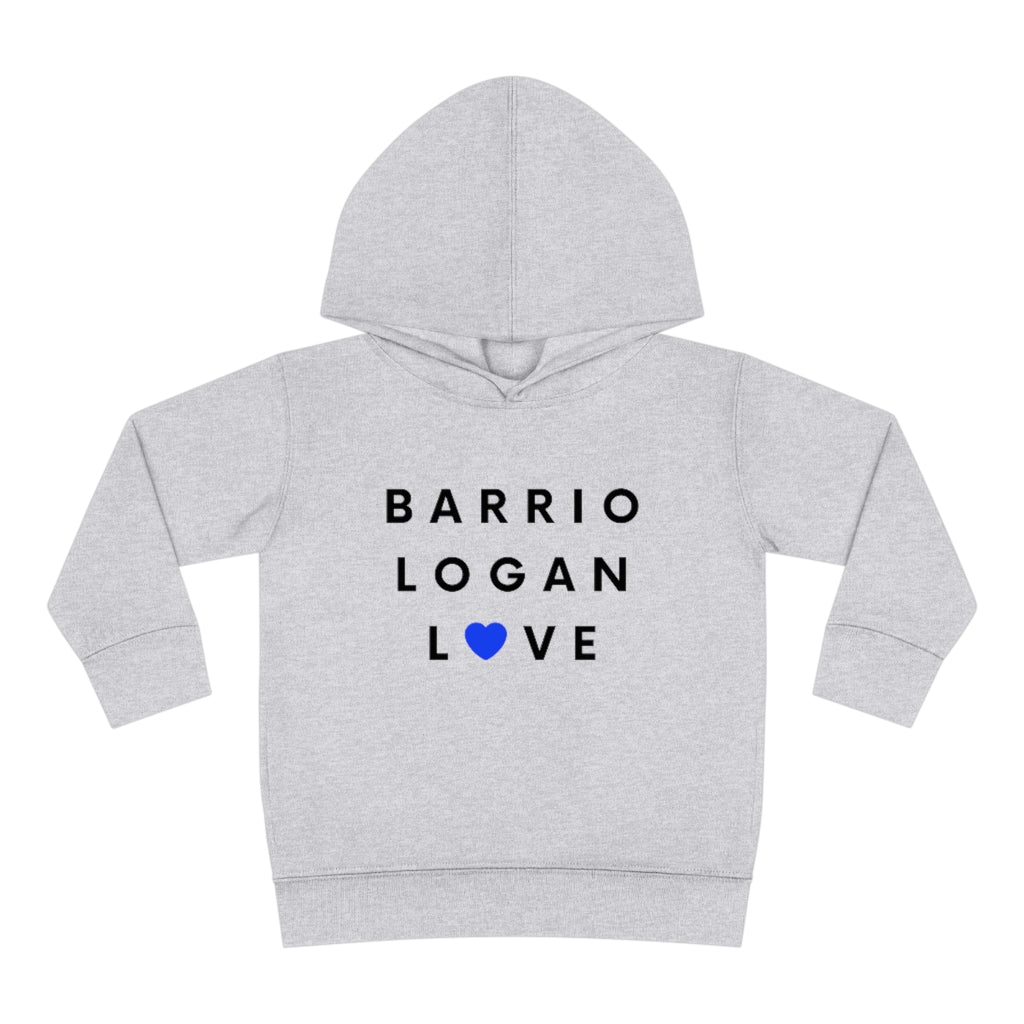 Barrio Logan Love Toddler Hoodie, Kid's Pullover Fleece Hooded Sweater (Blue Heart)