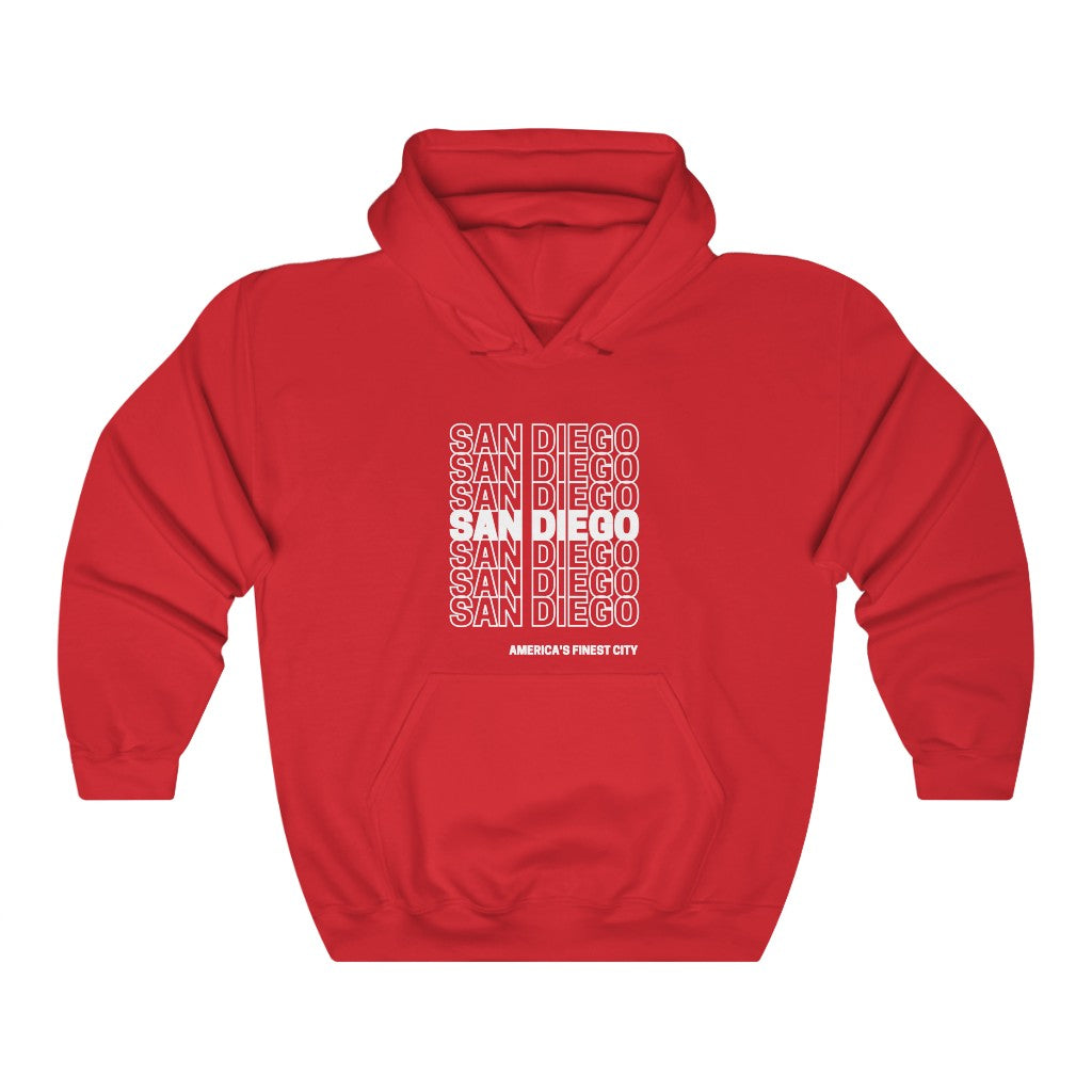 San Diego "Thank You" Hoodie (Red)