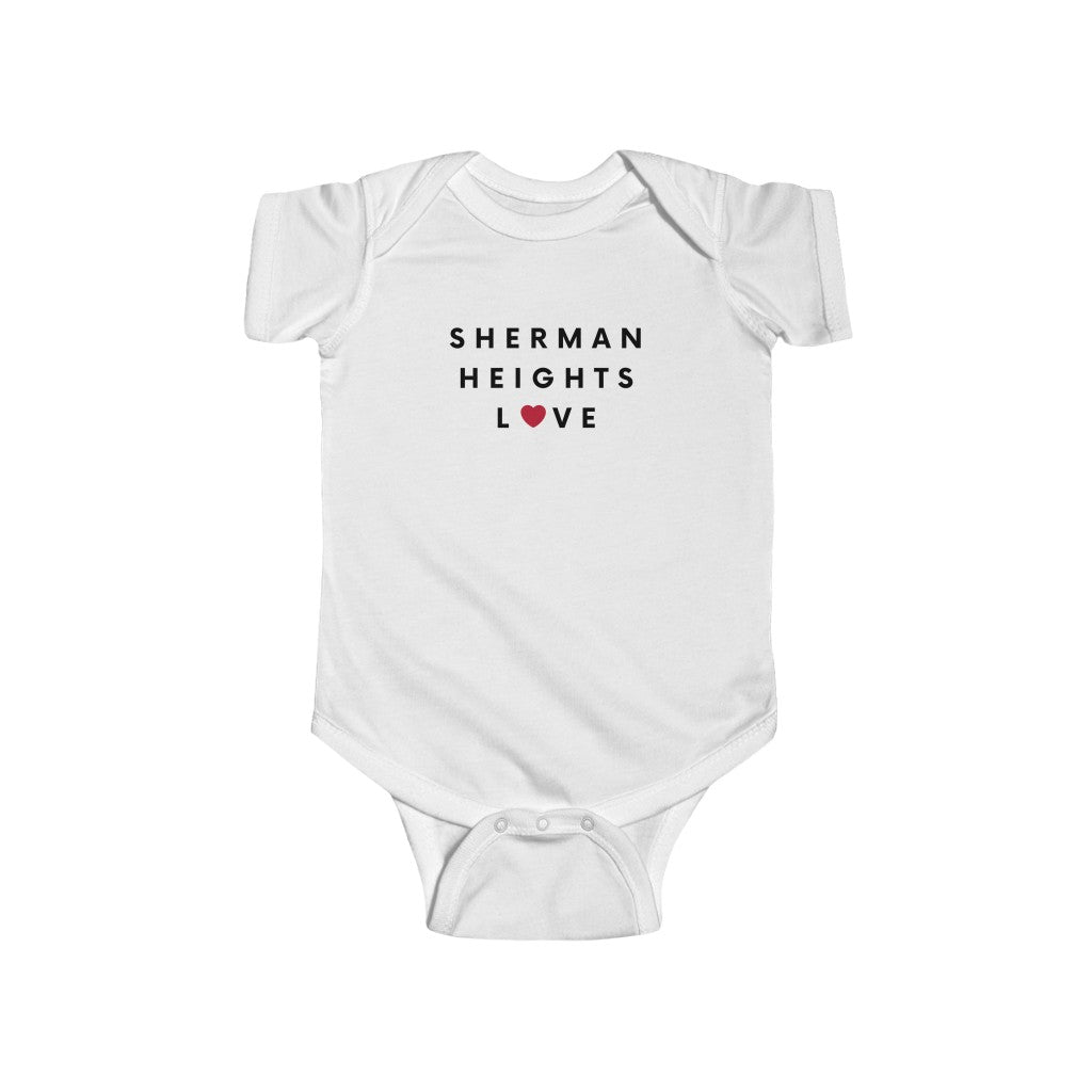 Sherman Heights Love Baby Onesie, SD Infant Bodysuit