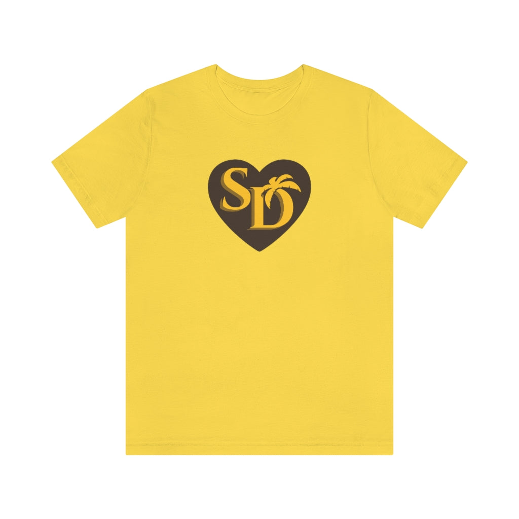 SD Love Tee, Brown & Gold (Unisex)