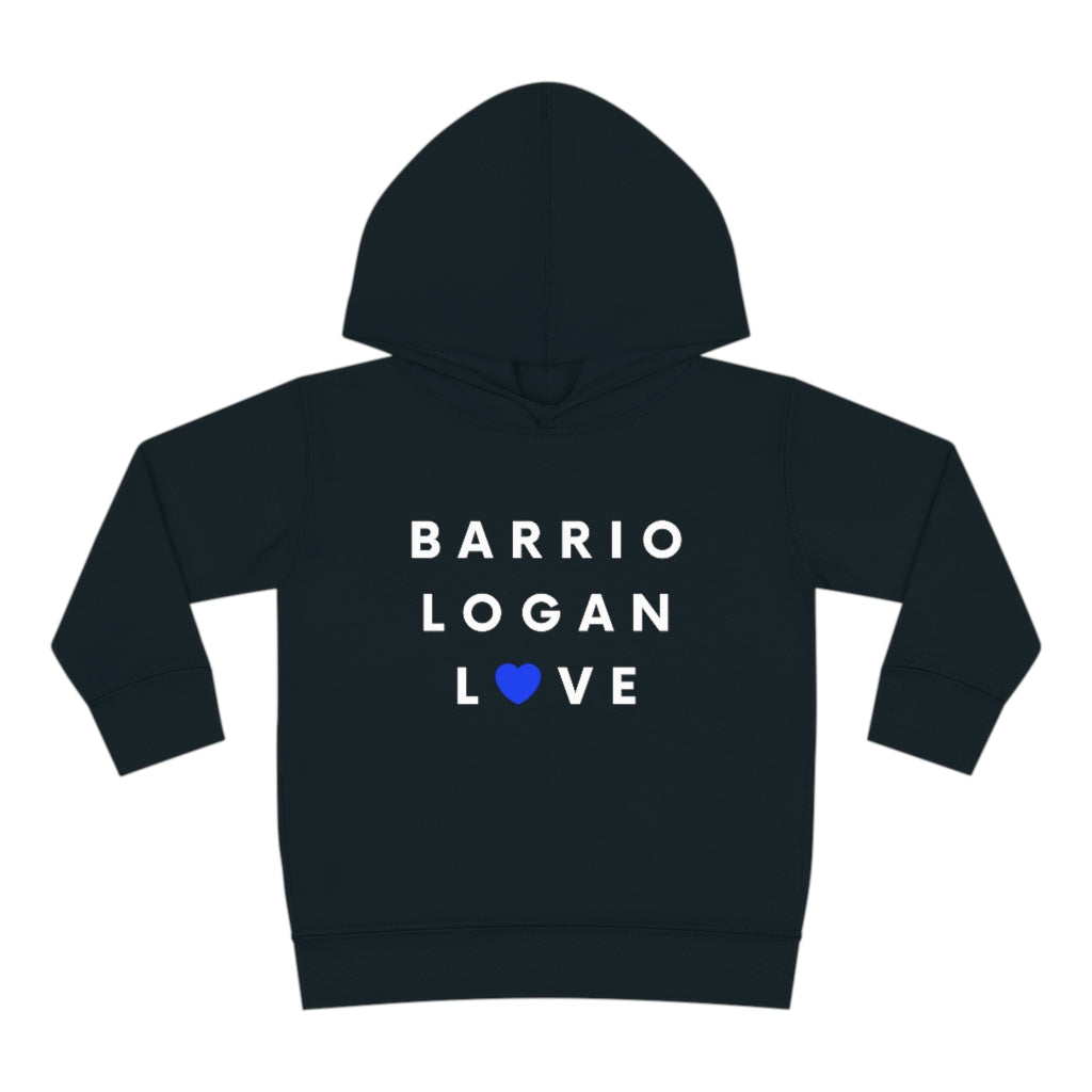 Barrio Logan Love Toddler Hoodie, Kid's Pullover Fleece Hooded Sweater (Blue Heart)