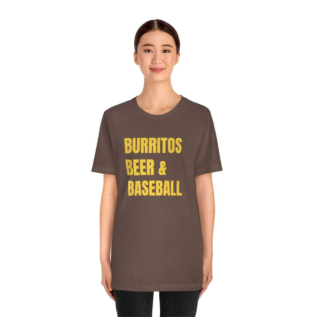 Burritos, Beer and Baseball T-Shirt