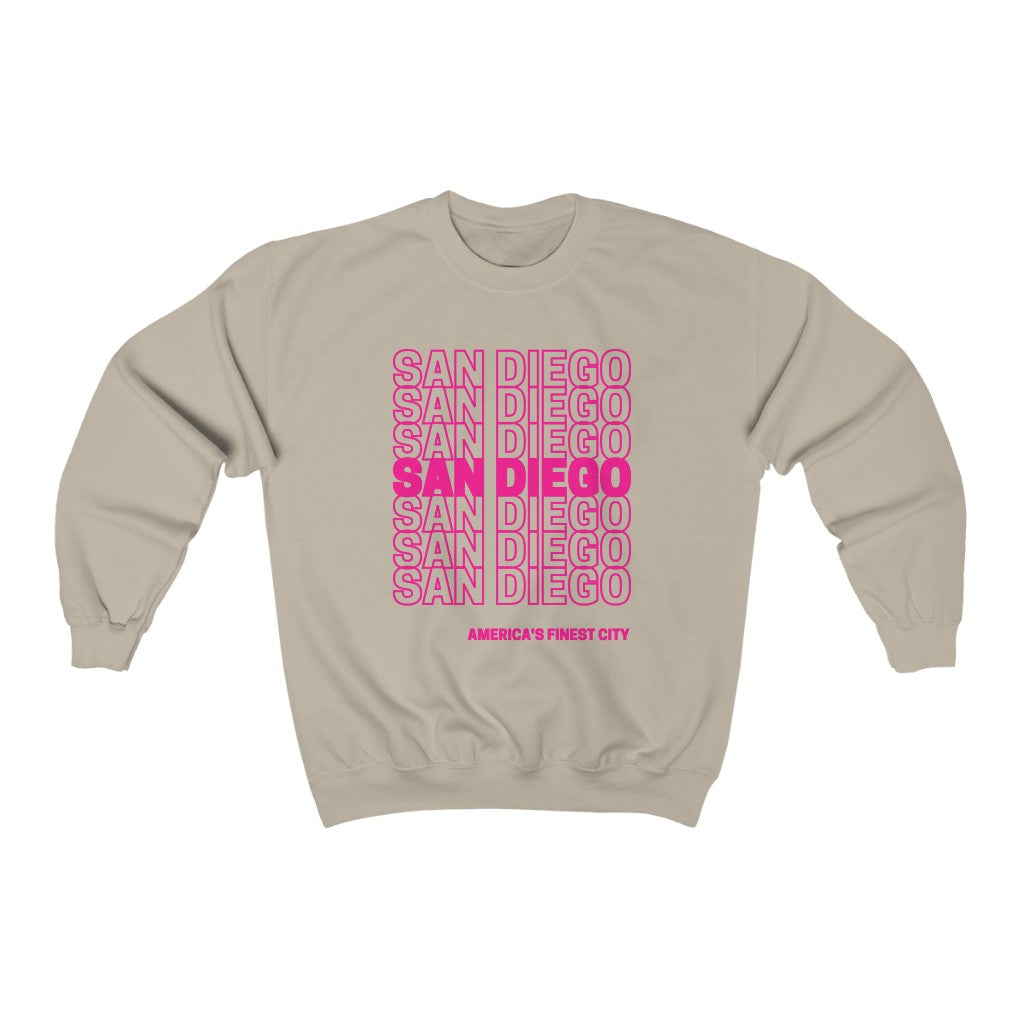 San Diego "Thank You" Sweatshirt (Pink)