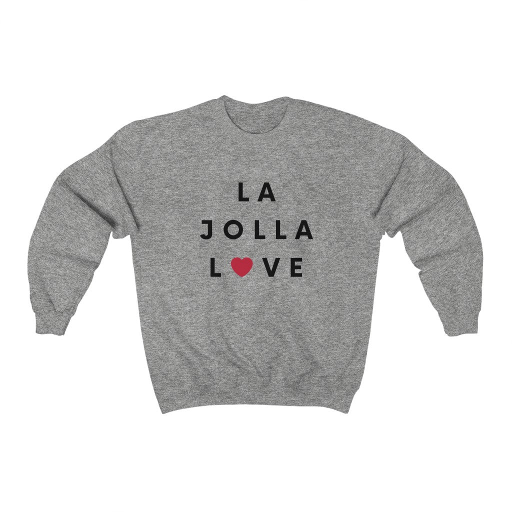 La Jolla Love Sweatshirt, San Diego Neighborhood Sweater (Unisex) (Multiple Colors Avail)