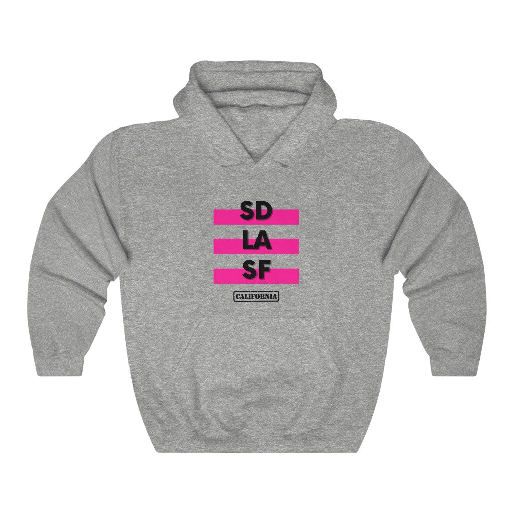 SD LA SF California Hoodie (Pink)