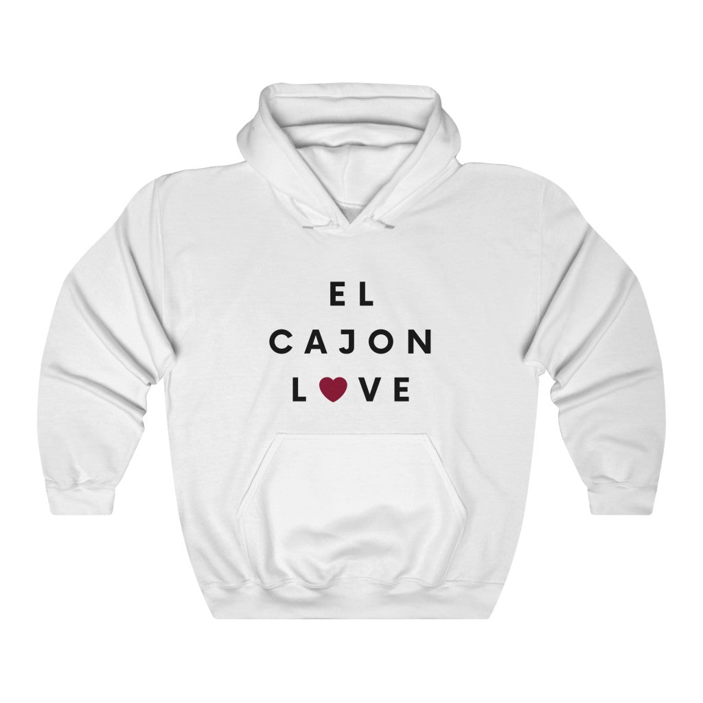 El Cajon Love Hoodie, San Diego County Hooded Sweatshirt (Unisex) (Multiple Colors Avail)