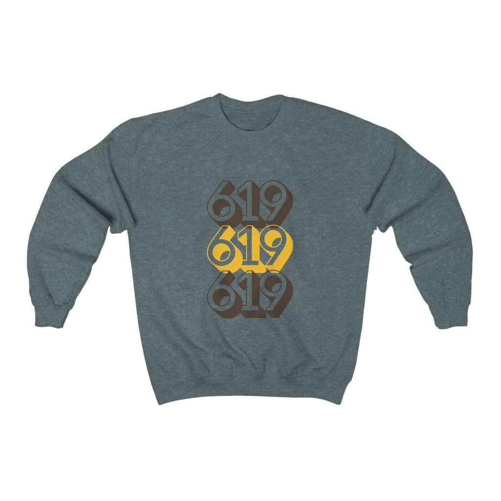 619 Sweatshirt | San Diego Brown and Gold Sweater