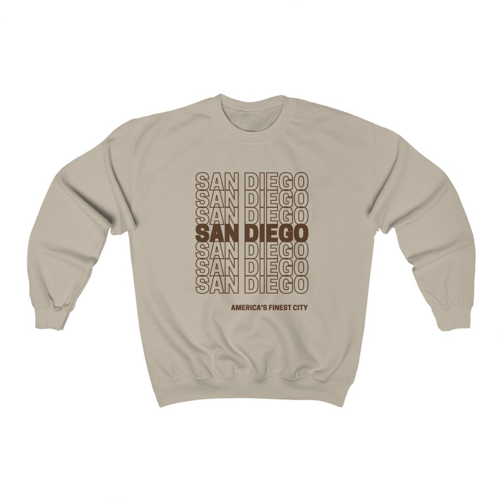 San Diego Gold and Brown Sweatshirt