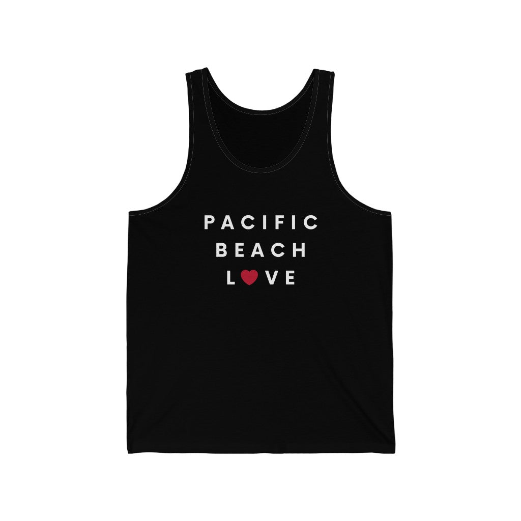 Pacific Beach Love Tank, SD Sleeveless Shirt (Unisex)