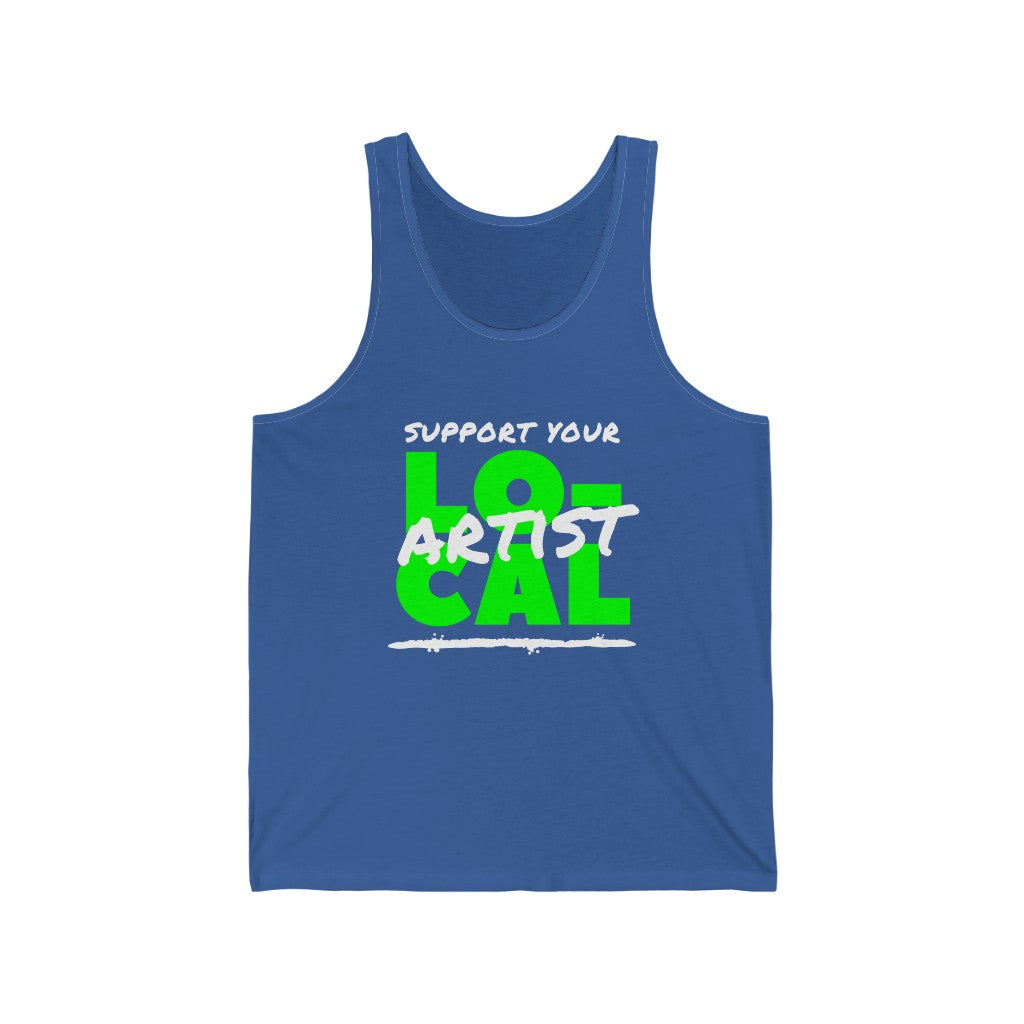 Support Your Local Artist Tank-Top (Lime Green)