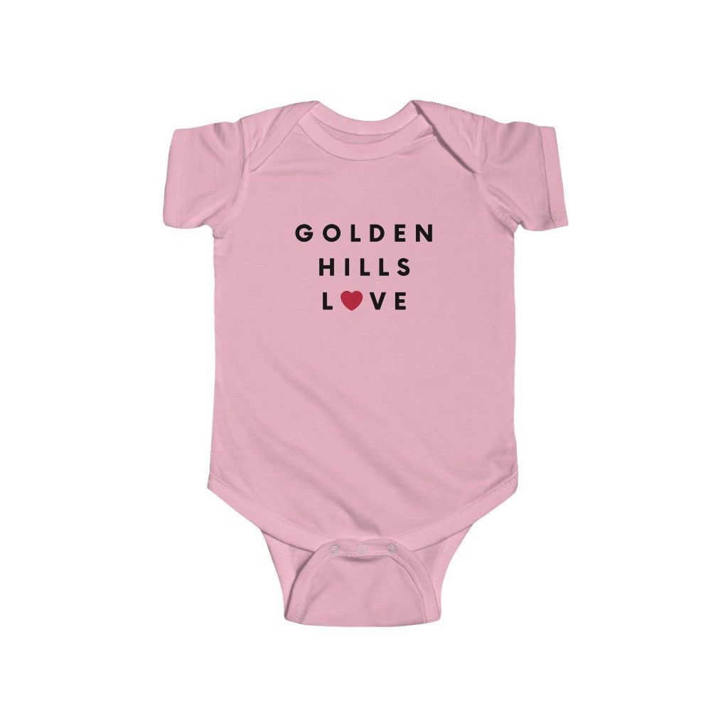 Golden Hills Love Baby Onesie