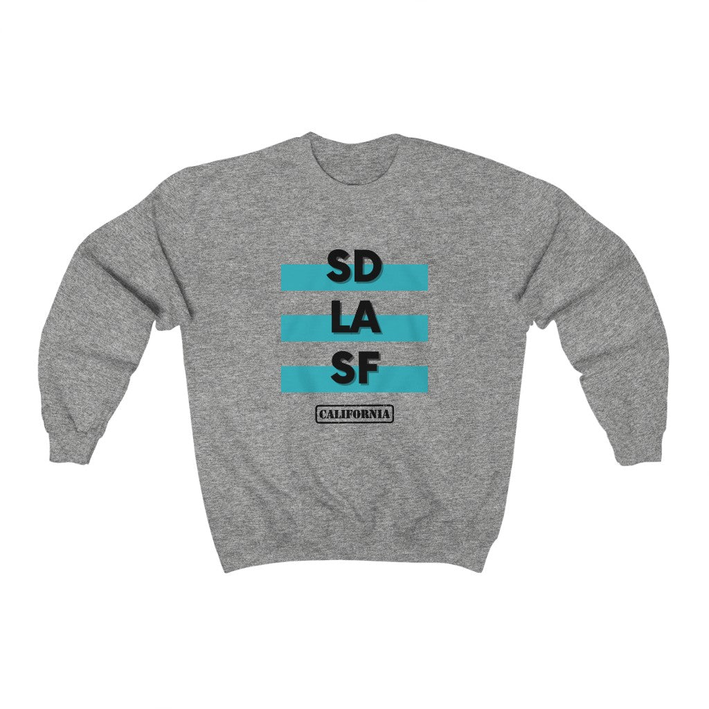 SD LA SF California Sweatshirt (Teal)