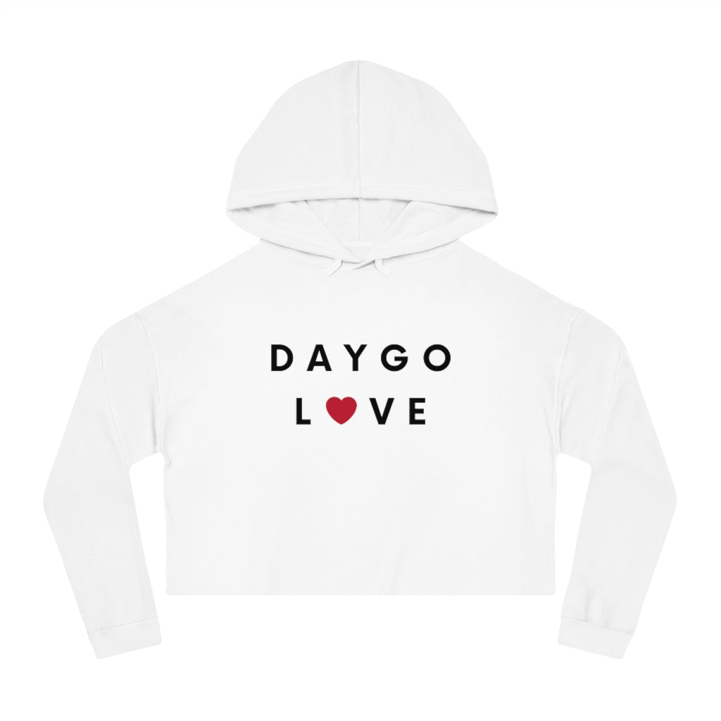 Daygo Love Cropped Hoodie, San Diego Women's Hooded Sweatshirt