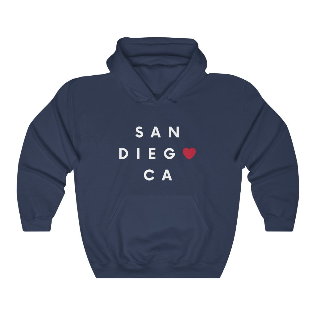 San Diego CA Hoodie, SD Hooded Sweatshirt (Unisex) (Multiple Colors Avail)