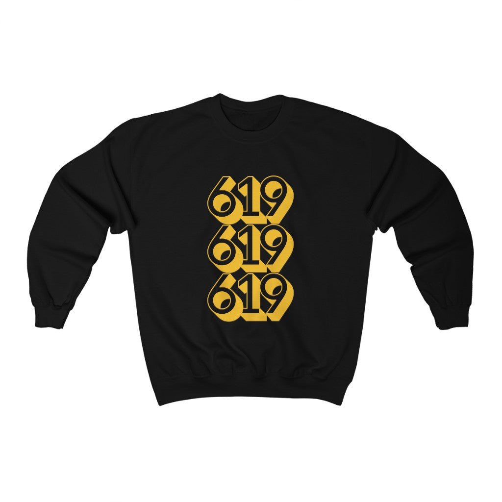 619 Sweatshirt | San Diego Brown and Gold Sweater