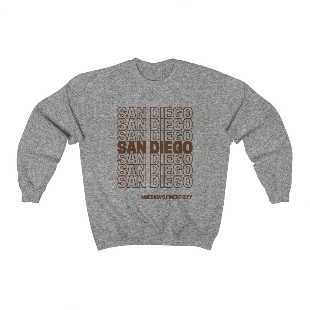 San Diego Gold and Brown Sweatshirt