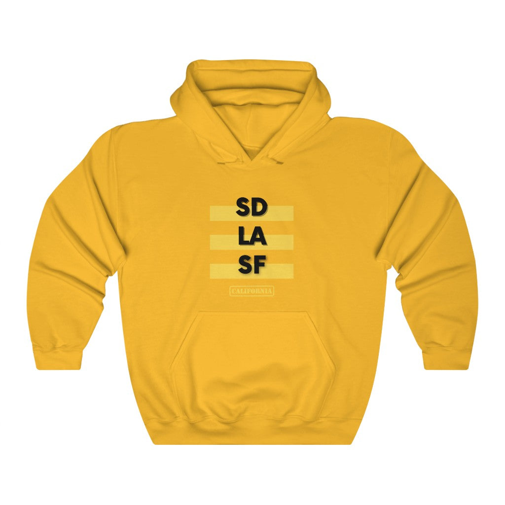 SD LA SF California Hoodie (Yellow)