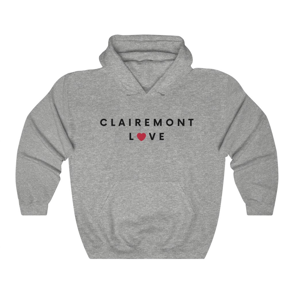 Clairemont Love Hoodie, San Diego Neighborhood Hooded Sweatshirt (Unisex) (Multiple Colors Avail)