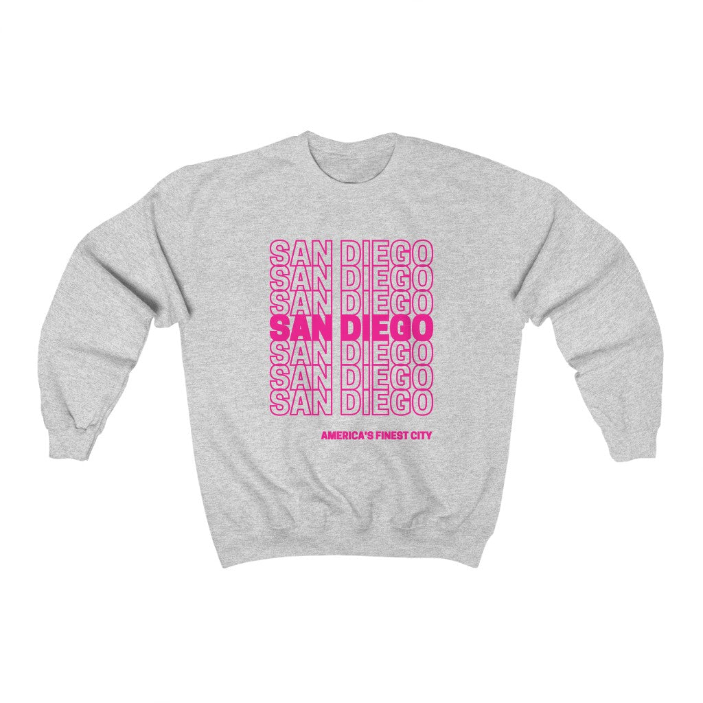 San Diego "Thank You" Sweatshirt (Pink)