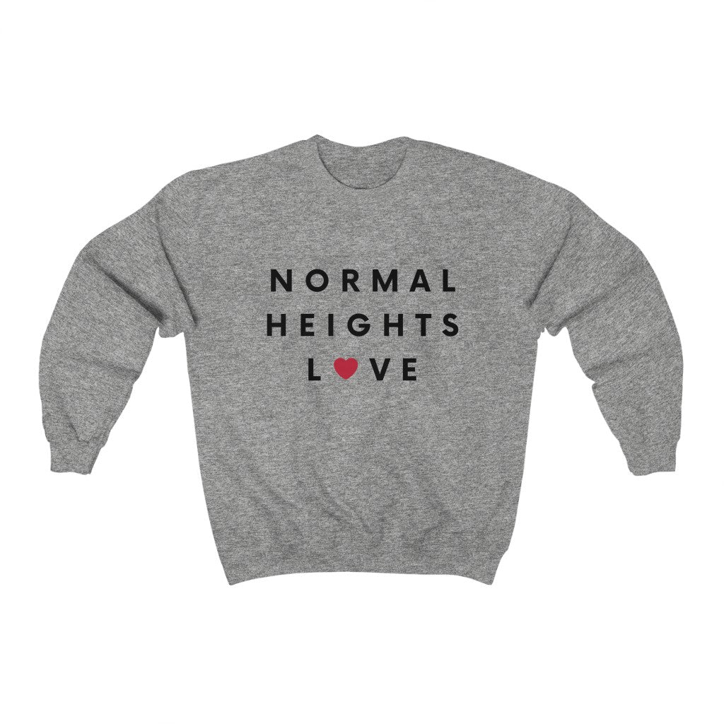 Normal Heights Love Sweatshirt, San Diego Neighborhood Sweater (Unisex) (Multiple Colors Avail)