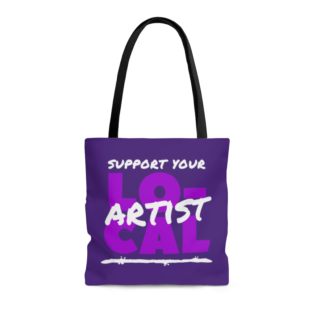 Support Your Local Artist Tote Bag (Purple)