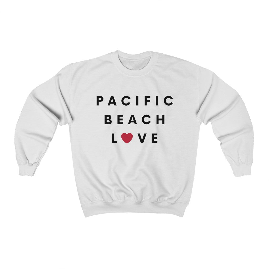 Pacific Beach Love Sweatshirt, San Diego Neighborhood Sweater (Unisex) (Multiple Colors Avail)