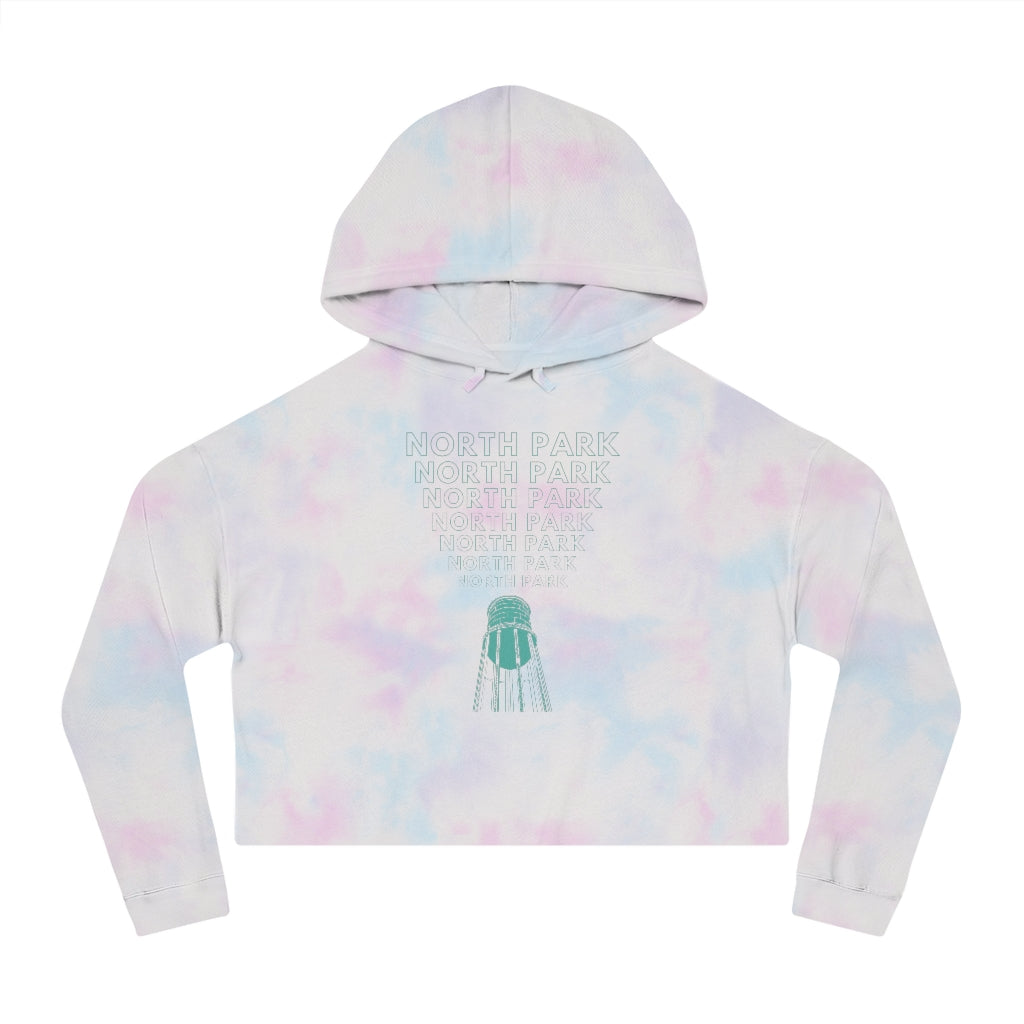 "Yell North Park" Water Tower Cropped Hoodie