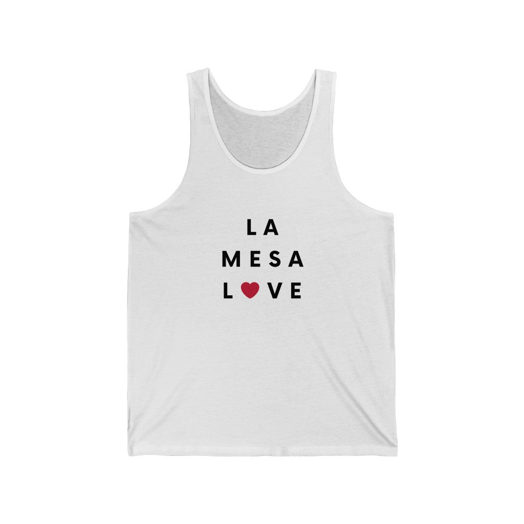 La Mesa Love Tank, San Diego County Neighborhood Sleeveless T-Shirt (Unisex) (Multiple Colors Avail)