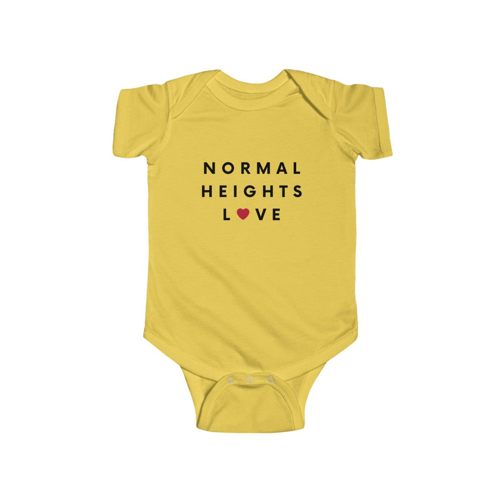 Normal Heights Love Baby Onesie, San Diego Infant Bodysuit