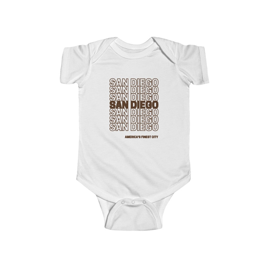 San Diego Baby Onesie (Brown)