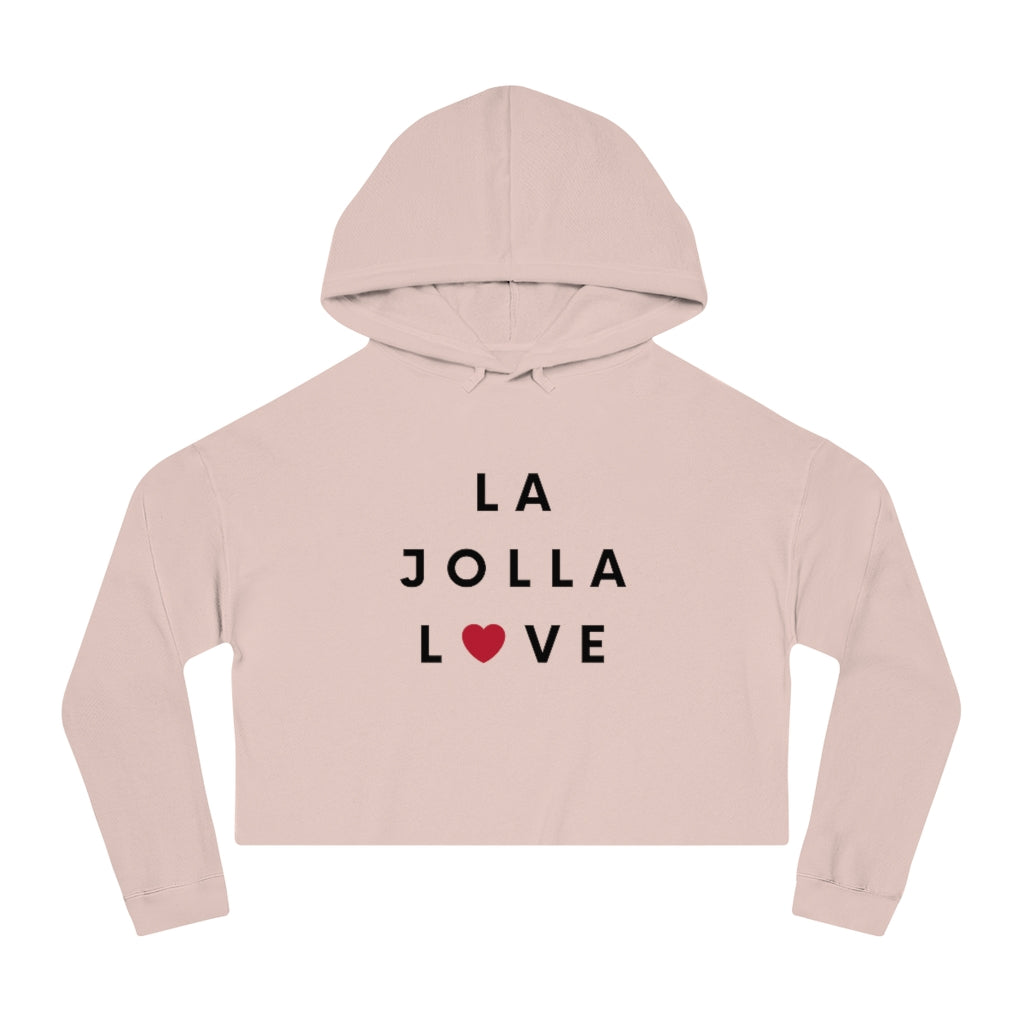 Ja Jolla Love Cropped Hoodie, SD Women's Hooded Sweatshirt