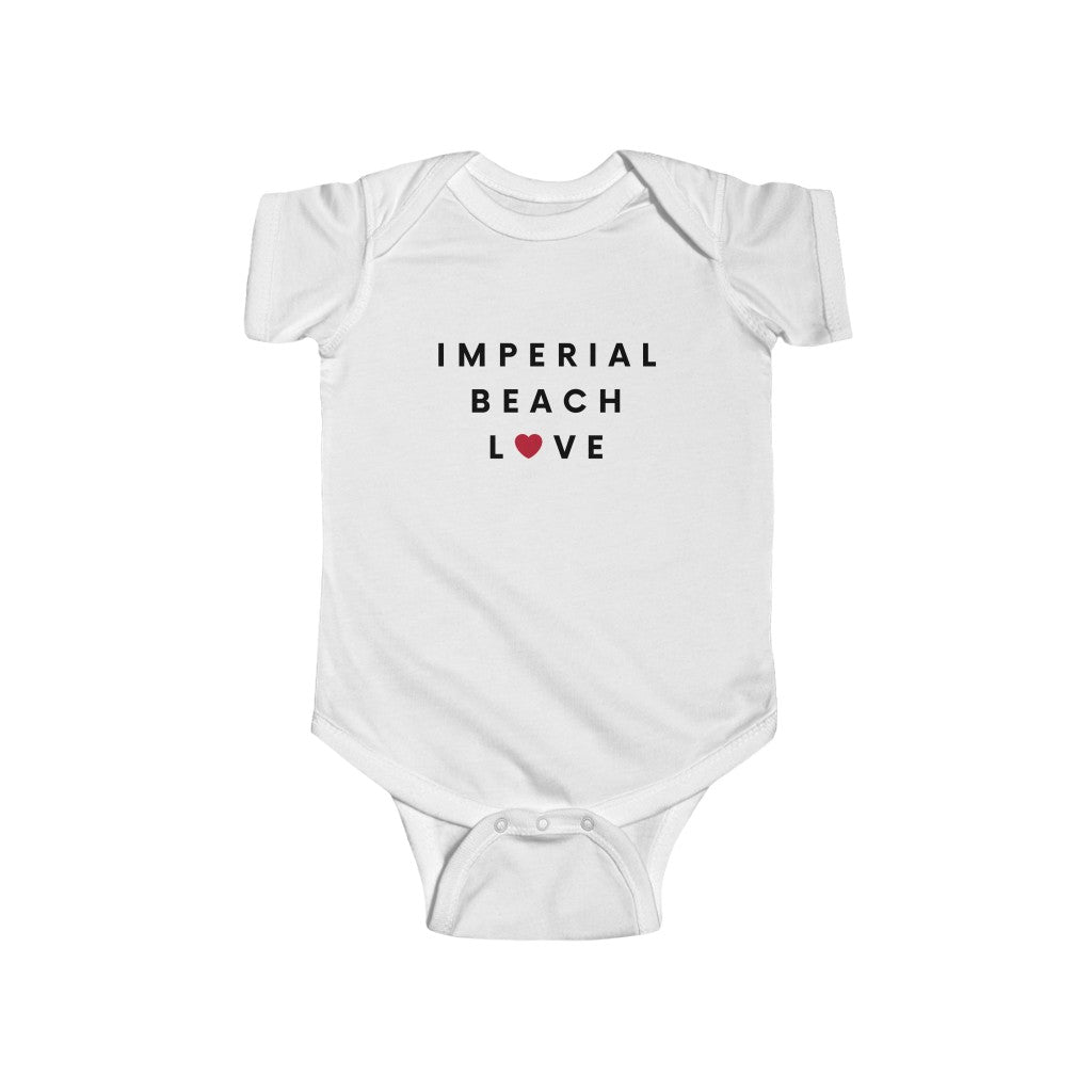 Imperial Beach Love Baby Onesie, San Diego Area Infant Bodysuit