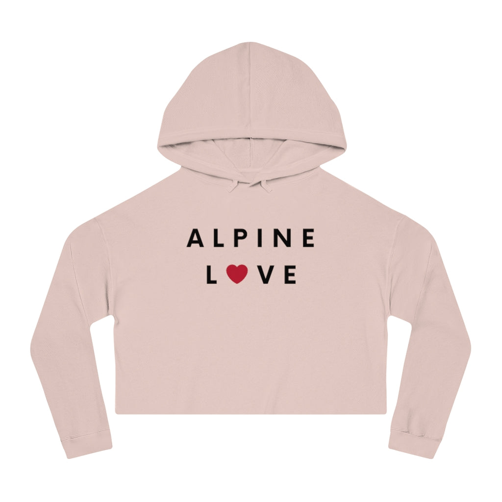 Alpine Love Cropped Hoodie, SD Women's Hooded Sweatshirt