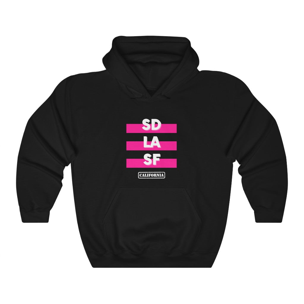 SD LA SF California Hoodie (Pink)