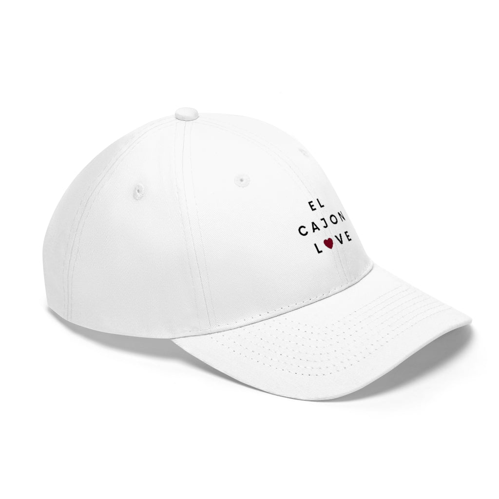 El Cajon Love Twill Hat, San Diego County Neighborhood Cap (Unisex) (Multiple Colors Avail)